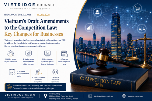 Vietnam's Draft Amendments to the Competition Law – Key Changes for Businesses | Vietridge Counsel Legal Update No. 02/2026